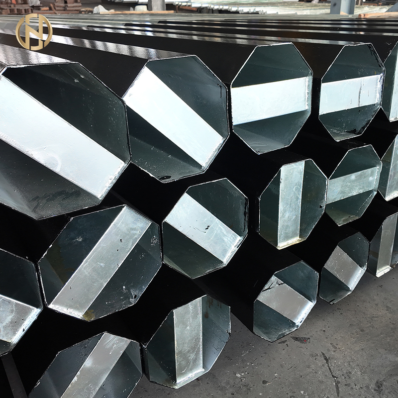 High-quality Export Octagonal Hot-dip Galvanized Transmission Line Steel Poles