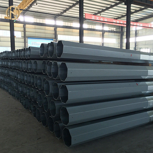 High Quality Galvanised Power Pole  17m 18m 19m Galvanized Metal Pole