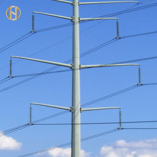 Galvanized Metal Power Pole NEA 105FT 110FT 30M 32M 138KV 132KV