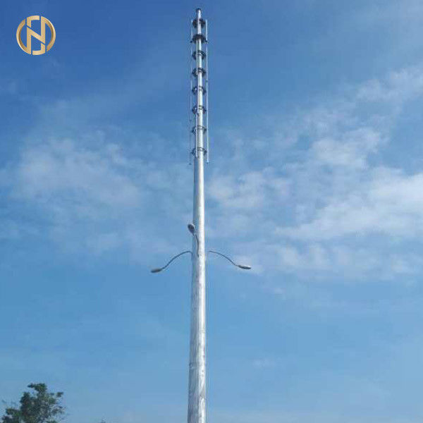 Galvanized GR50 Telecommunication Post For Wireless Internet