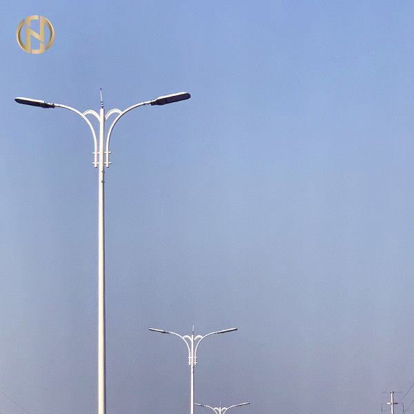 Ground Mounted 3m 6m 8m 12m Customized Hot Dip Galvanized Octagonal Outdoor Lamp Post for Street Lighting