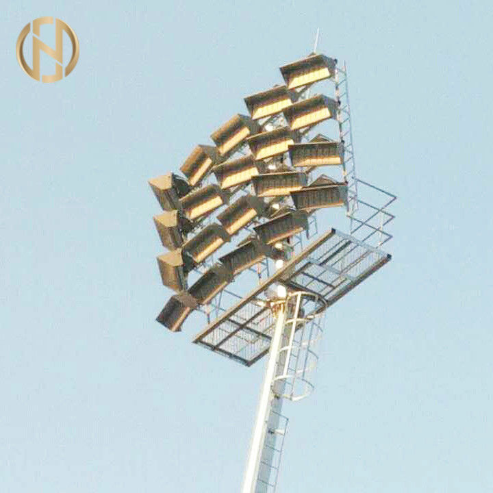 Fixed Type High Mast Lighting Tower For Illuminated 25M 30M 35M Customized