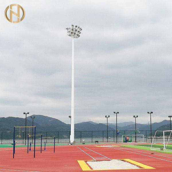 20M 35M High Mast Light Pole With Electric Raising And Lowering System