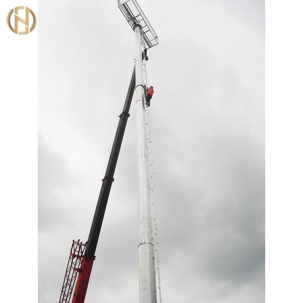 80FT 85FT 90FT High Mast Pole High Mast Tower Installed At Stadium