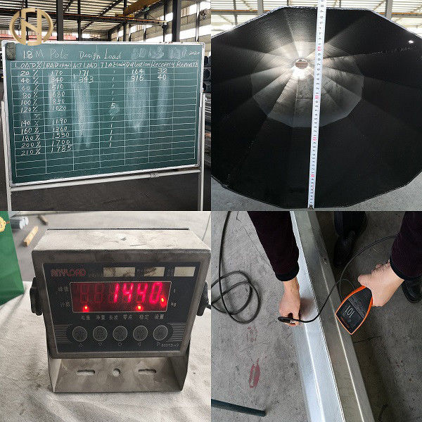 Customized Size Metal Power Pole  69KV 90FT Steel Electric Pole Q460C