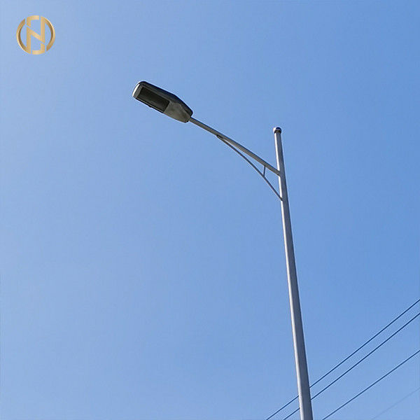 Q345B Q235B Steel 12M Double Arm Street Lamp Post