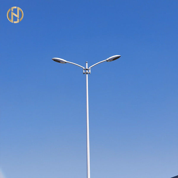 5M Q235B Street Light Post Round Conical All In One Earthquake Resistant