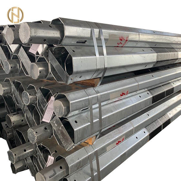 26.3 Km 33kV Steel Tubular Swaged Pole For Power Evacuation Transmission Line