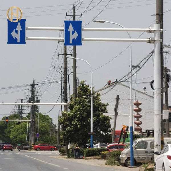 Powder Coated Road Sign Post Octagonal Shape Customized Service Available