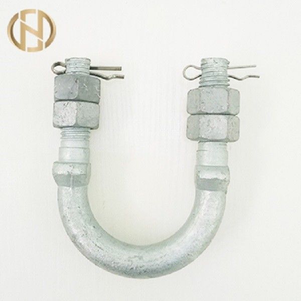 Silver Color Pole Accessories   U Type Bolts For Tower Fasteners Tower Fittings