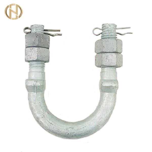 Silver Color Pole Accessories   U Type Bolts For Tower Fasteners Tower Fittings