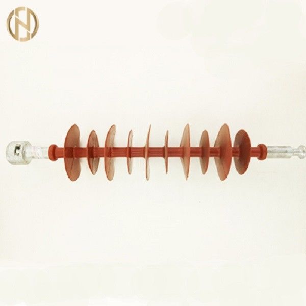 Red Color Pole Accessories , 10-500kV Composite Suspension Insulator