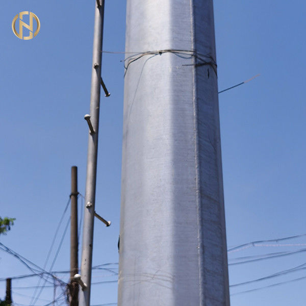 Tubular Metal Electrical Pole 11M 450daN 550daN Low Silicon Well Finished Galvanization