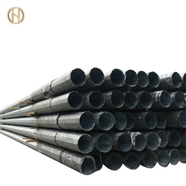 161KV Steel Tubular Electric Pole Galvanized For Power Transmission Line