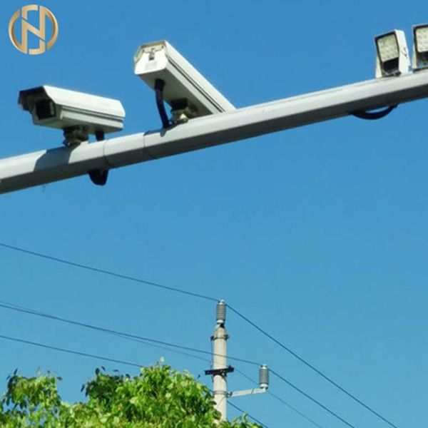 Q235B Galvanized Steel 5M Surveillance Camera Pole