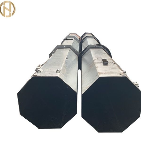 Galvanized Monopole Steel Metal Power Pole wind resistant