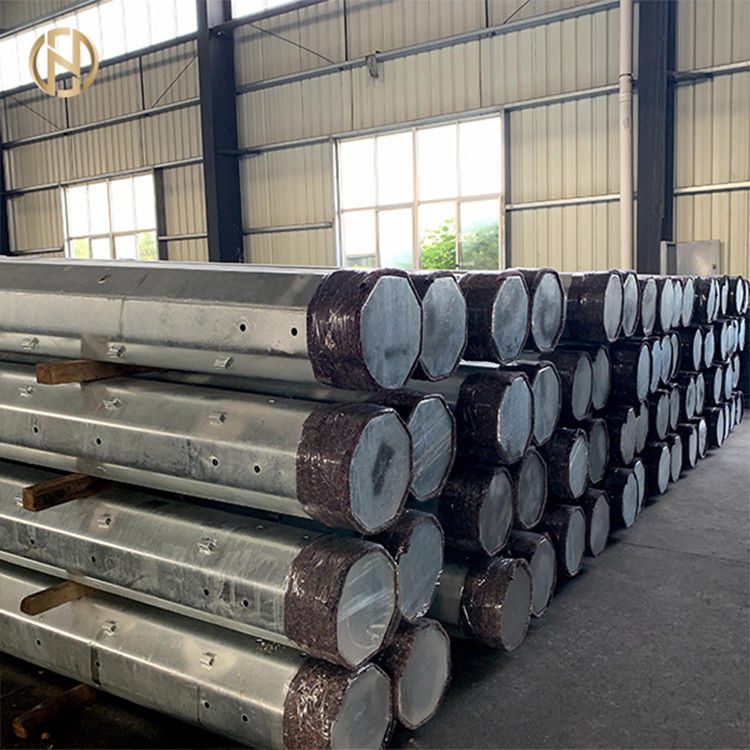 25FT 7.6m Steel Metal Utility Pole Powder Coated16mm Thickness