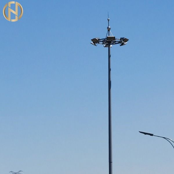 Q345 Polygonal High Mast Pole Hot Dip Galvanized for lED street light
