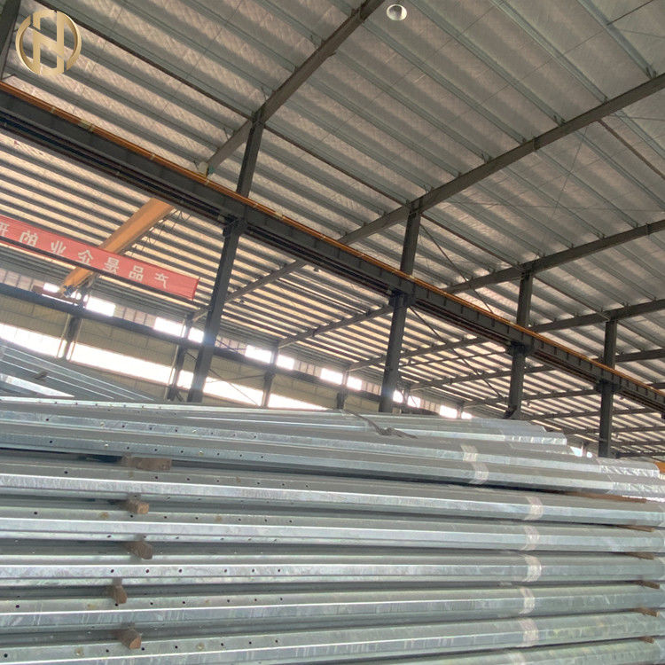 Customized Size Metal Power Pole  69KV 90FT Steel Electric Pole Q460C