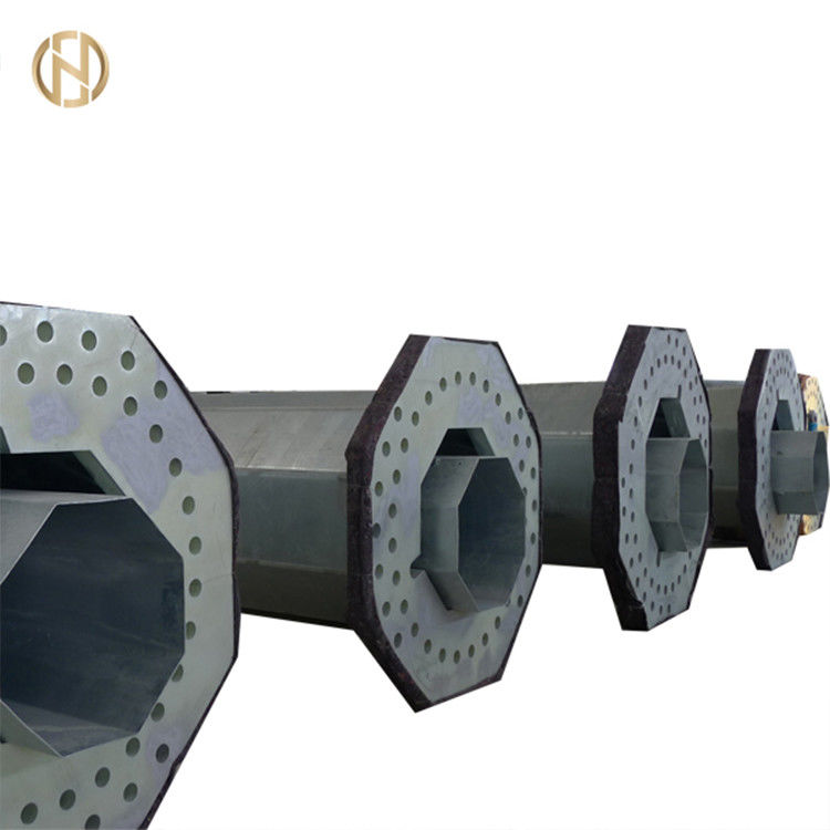 Electric Power Galvanised Power Pole 4mm Thickness Zinc Coated