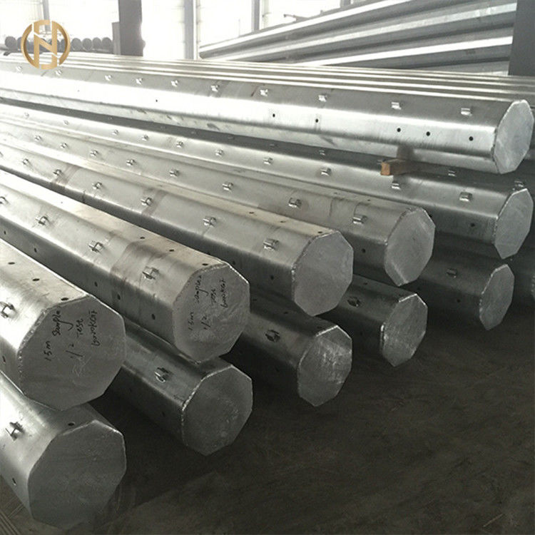 Galvanized Metal Power Pole Q460C 8mm Power Transmission Pole