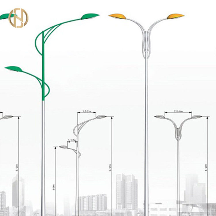 6 Meter Hot Dip Galvanized GR65 Street Light Pole