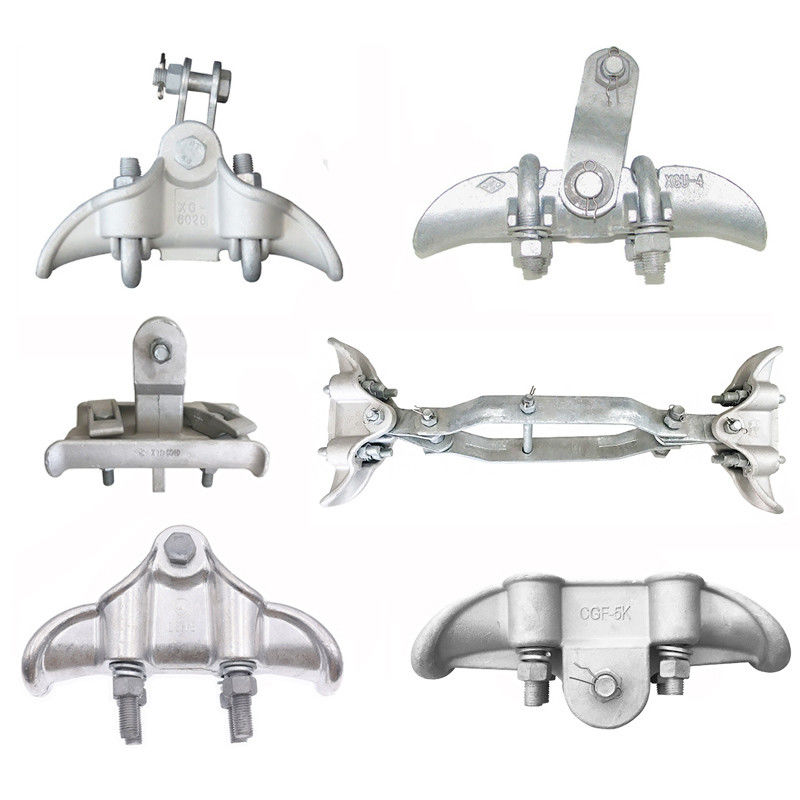 Suspension Clamps For Twin Jumper Conductor Electric Power Fittings High Voltage