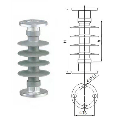 FZSW Series Post Composite Insulator High Voltage Power Line
