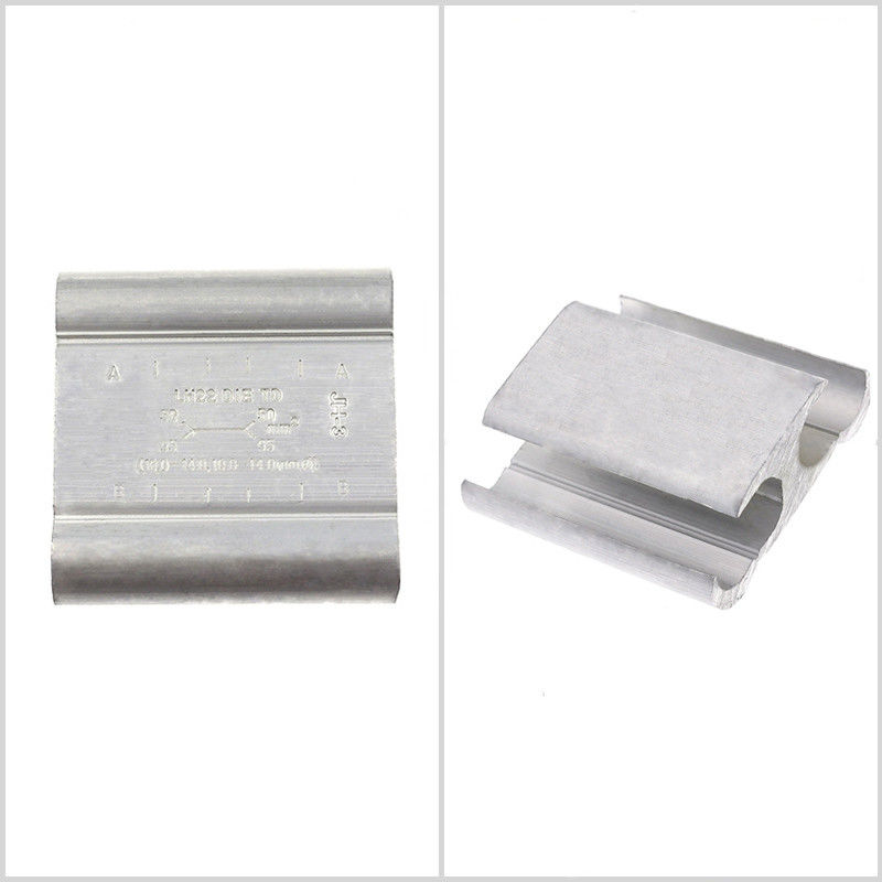 Transition Compression Terminal Clamps Heat Resistant Double Conductor