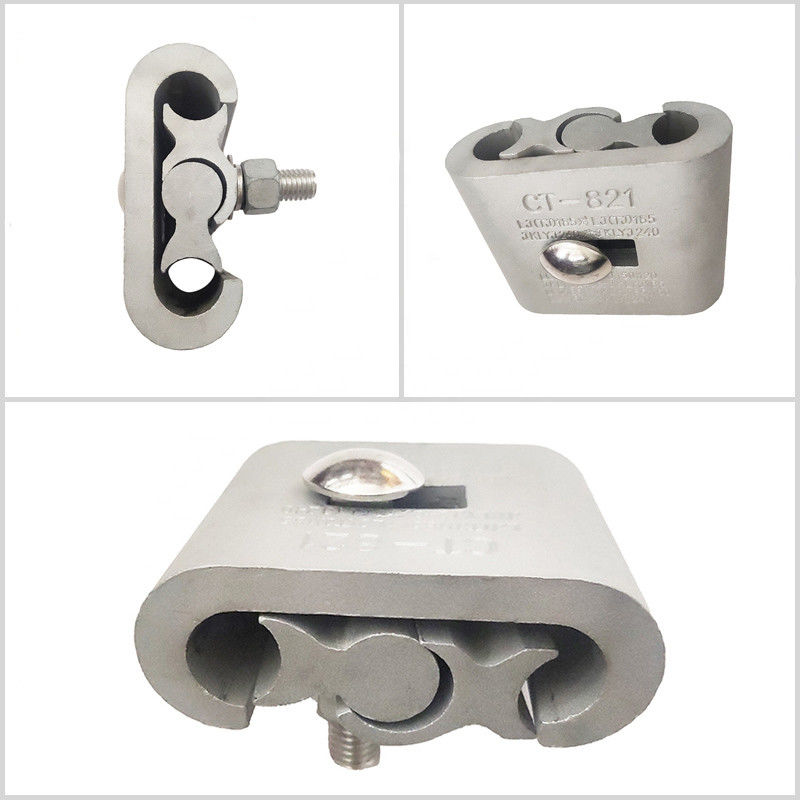 Transition Compression Terminal Clamps Heat Resistant Double Conductor