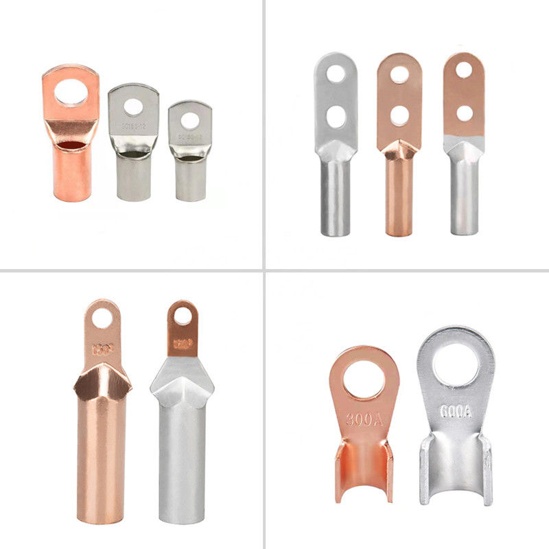 SC Non Insulated Cable Lug Connectors Terminals Copper Open Nose Double Hole