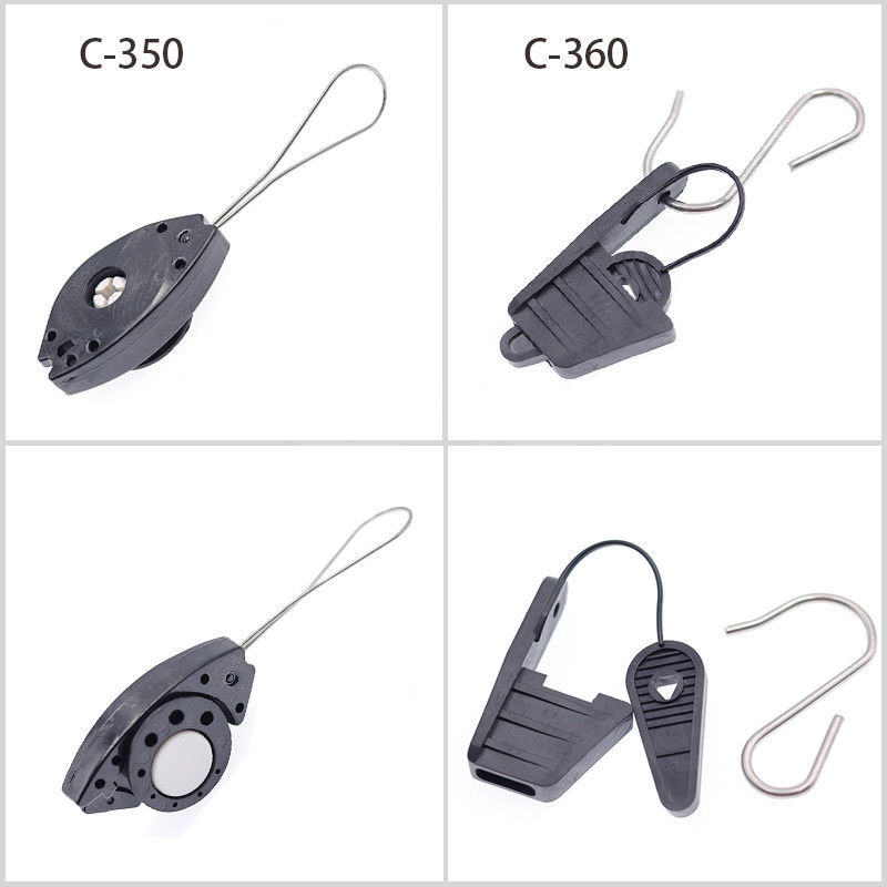 ADSS FTTH Type Anchor Drop Wire Clamp For Optic Fiber Cable Tension