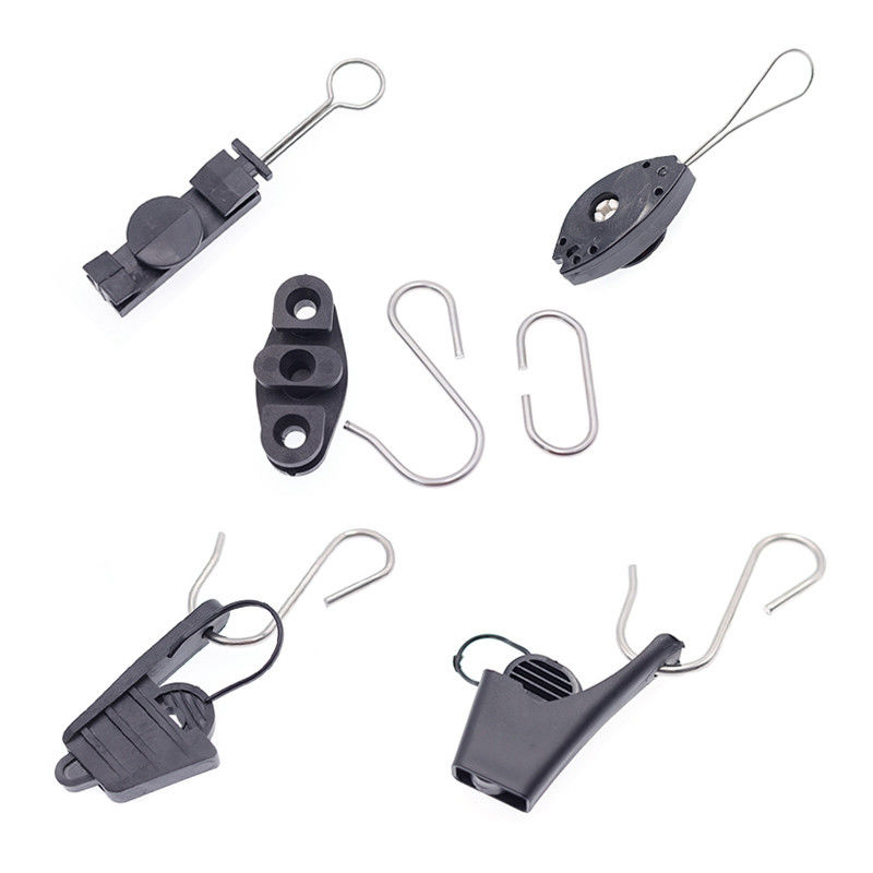 ADSS FTTH Type Anchor Drop Wire Clamp For Optic Fiber Cable Tension