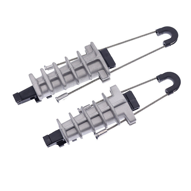 High Strength Metal Cable Optic Tension Clamp Dead End Anchoring Wedge Clamp Fiber