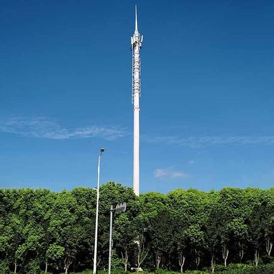 Hot Dip Galvanized Telecommunication Post With Customizable Height And Wind Design