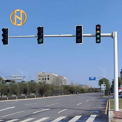 Customizable Hot-Dip Galvanized and Corrosion-Resistant Traffic Signal Mast Steel Poles Made in China